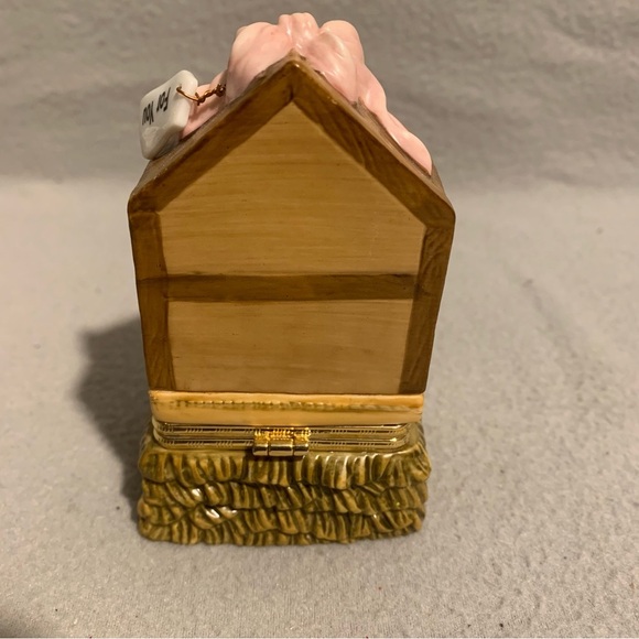 2000 Roman Inc Nativity Scene Holy Family Porcelain Trinket Box with Cross - Picture 4 of 9